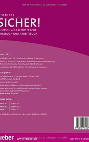 Sicher! B2.2 Kursbuch+Arbeitsbuch+CD zArbeitsbuch. Lektion 7-12 mit Audio-CD zu
