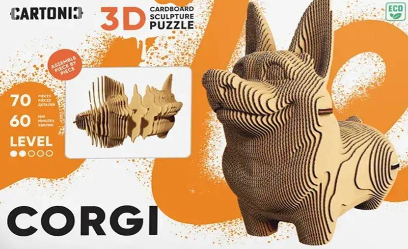 Cartonic 3D Puzzle CORGI