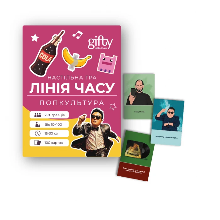 Настільна гра "Лінія часу: Попкультура"