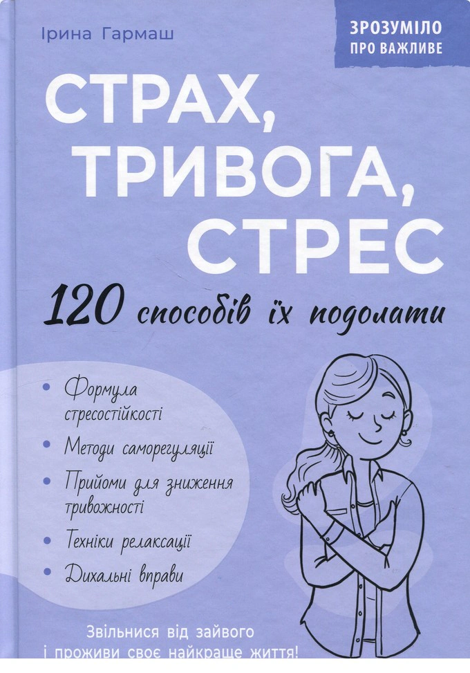 Обкладинка Страх, тривога, стрес. 120 способів їх подолати