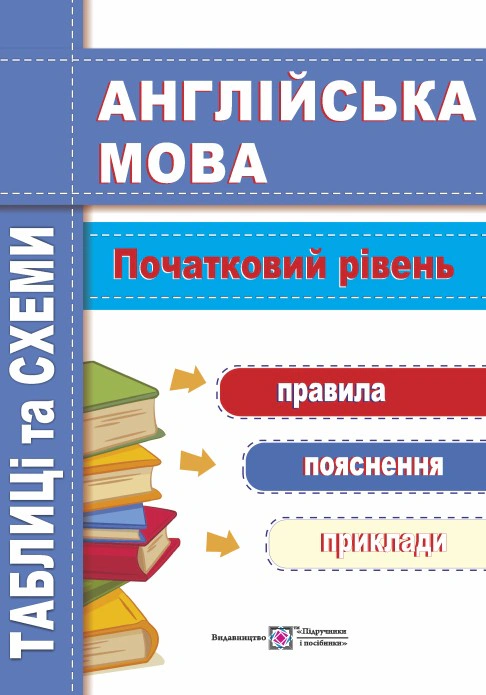 Обкладинка Англійська мова. Таблиці та схеми. Початковий рівень