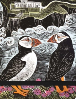 Angela Harding: Fair Isle Puffins (Spiral Bound Pocket Notebook) — фото 2