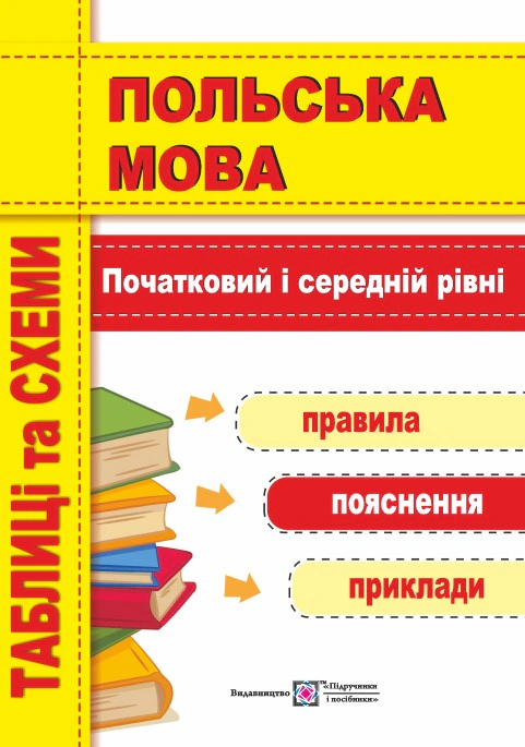 Обкладинка Польська мова. Таблиці та схеми. Початковий і середні рівні