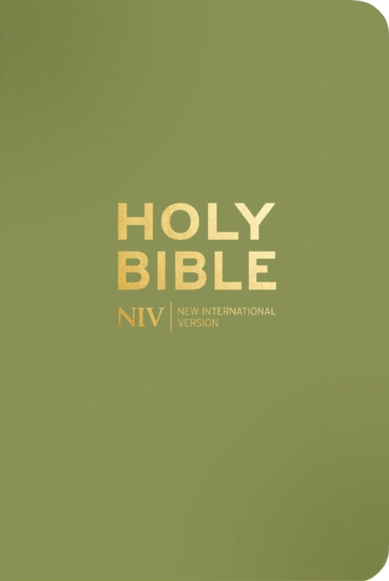 NIV Pocket Olive Green Bible with Gold Zip — фото 2